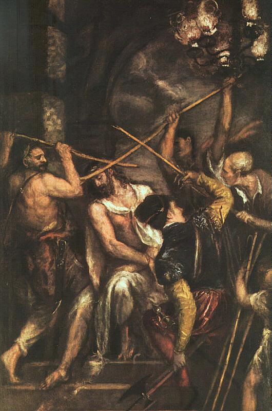  Titian Crowning with Thorns Sweden oil painting art